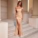 Elegant High-Slit Bodycon Dress – Sexy Side Split Evening Gown For Parties & Night Out_ecoleips.com