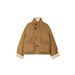 Women's Clothing Reversible Polyester Jacket – Beige Dual-Sided Coat (Streetwear Chic For Spring/Fall)_ecoleips.com