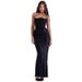 Women's Clothing Fashionable Tube Top Sexy Backless Slim Evening Dress For Women_ecoleips.com