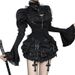 CF25263 Women's Halter Neck Vest Jacket for Halloween Dark Cosplay High-End Alluring Layering Top Pure Outerwear_ecoleips.com
