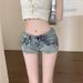 2025s American Style Spicy Girl Low Waist Denim Ultra Shorts Women Summer Slim Fit Hip-Hugging Hot Pants_ecoleips.com