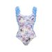 Women's Clothing New One Piece Backless Swimsuit Women's Handmade Flower Vacation Swimsuit_ecoleips.com