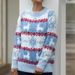 Cozy Christmas Deer Jacquard Knit Sweater Women's Loose Round Neck Casual Pullover Soft Yarn Top_ecoleips.com