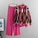 Women's autumn and winter fashion loose large size wide-leg pants two-piece set_ecoleips.com