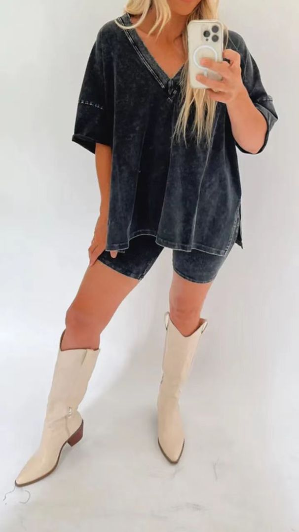 2023 European And American Cross-Border Wo's Clothing Fashionable Loose Casual Two-Piece Set For_ecoleips.com