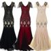 Women's Clothing Inspired Sequin Flapper Dress – Vintage Retro Evening Gown For Women, Plus Size Wedding & Party Dress_ecoleips.com