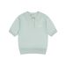 26 New Mard. Daisy Embroidered Letter Mohair Wool Blend Women's Knitted Polo Collar T Shirt_ecoleips.com