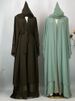 Ramadan Chiffon Open Abaya Dubai Turkey Kaftan Muslim For Women Kimono Modest Robe Femme Caftan Marocain Islam Clothing Dress_ecoleips.com