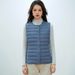 Pinghu Chixin National Standard 90 New Women's Round Neck V-Neck Lightweight Vest Down Jacket_ecoleips.com