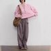 girl Hello Home Black Label Thirteen Lines High-End Henry Collar Long Sleeve Knitted Alpaca Wool Pullover Sweater For Women_ecoleips.com