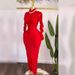 Spring American Style Women's 2-Piece Dress Set Long Sleeve Pleated Maxi Dress With Inner Camisole Sexy_ecoleips.com