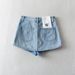 WS9101 22 Women's Sexy Anti Exposure Washed Denim Mini Skirt/Pants European American Fashion Summer New Arrival_ecoleips.com