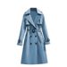 Trendy Women's Korean Style Mid-Length Trench Coat Spring/Autumn Fashionable Casual Long Sleeve Overcoat_ecoleips.com