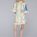2026 New Spring Women's Clothing Cross-Border European And American Dresses Floral Print Tie-Waist Short-Sleeve Dress_ecoleips.com