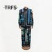 plus Size Women's Clothing Ethnic Style Long Sleeved Shirt And Straight Leg Pants Set Drawstring Loose Fit Summer New Style_ecoleips.com