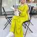 Women's Clothing Autumn New Fashion Loose Long Sleeved Lace Up Cardigan Robe Dress_ecoleips.com