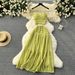 Women's Clothing Age-reducing Suit Women's Summer New Sling Top Short All-match Large Swing Skirt Sweet Two-piece Fashionable Set_ecoleips.com