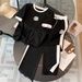 Women's High-End Casual Sportswear Set - Summer Thin Fabric Wide Leg Pants & Top Two-Piece Outfit_ecoleips.com