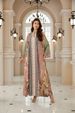New Middle East Ethnic Style V-Neck Long Sleeve Printed Dress, Loose Fit Maxi Dress For Women, Fashionable And Comfortable_ecoleips.com