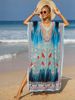 K Beach Cover Shirt Bohemian Style Beach Skirt Plus Size Dress_ecoleips.com