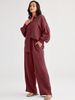 Women's Loose Casual Fashion Set Top And Wide Leg Pants Two Piece Autumn Winter New Arrivals_ecoleips.com