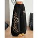 Women's Clothing Hip Hop Streetwear Printed Casual Pants Wide Leg Jazz Dance Versatile Trousers Summer Spring/Autumn Regular Fit Polyester_ecoleips.com