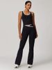 K Color Blocked Cross Flared Pants Nude Yoga Running Fitness Yoga Suit Two-piece Set_ecoleips.com