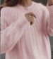 K Vertical Lazy Style Round Neck Pullover Sweater For Women; New Loose Women's Sweater; Knitted Top._ecoleips.com