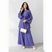 Women's Elegant Two Piece Set European American Style Cross Border Long Sleeved Solid Color Wide Leg Pants plus Size_ecoleips.com