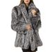 Women's Faux Fur Coat Longline Winter Jacket Slim Fit Fashion Outerwear Street Style Luxe Warm Coat_ecoleips.com