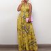 C8487 Cross-Border Women's Fashion 2022 New European And American Printed Halter Neck Multi-Wear Beach African Plus Size_ecoleips.com