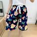 Women Pajama Shorts Cotton Strawberry Shorts Loose Beach Outfits Bottoms Home Pants Comfy Loungewear Bottom Sleep Clothes Shorts_ecoleips.com