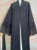 Black Islamic Abayas Muslim Women Clothing Turkey Long Robe Moroccan Caftan Islam Kaftan Ramadan Abaya For Women Dubai 2023_ecoleips.com