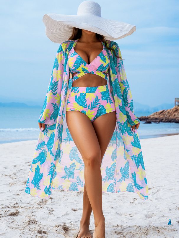 Women's Clothing Fashion High End Sexy Women's Swimsuit Three Piece Bikini Women's Swimsuit_ecoleips.com