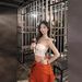 Women's Cross Embroidered Strapless Tank Top European American Style Summer 2026 Irregular Sleeveless Tie up Short Top_ecoleips.com
