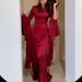 Muslim Dress Women Elegant Dubai Abaya Dress – Slim Fit With Waist Detail (White/White/Red/Dark Blue/Black, XS-XXXL)_ecoleips.com