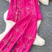 Women's Commuter Style Two Piece Set Embroidered Beaded Collar Shirt And High Waisted Slimming Wide Leg Pants For Spring Autumn_ecoleips.com