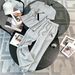 New 2026 Women's T-shirt+Wide Leg Sports Mid Waist Loose Drawstring Straight Pants Casual Set In Stock_ecoleips.com