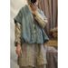 Autumn And Winter Original New Design Linen Irregular Texture Wrinkled Warm Padded Lace-up Hanfu Retro-style Vest_ecoleips.com