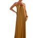 Women's Strapless Halter Neck Backless Evening Gown Elegant Simple Relaxed Everyday Wear Comfortable Feshion_ecoleips.com