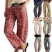 Women's Loose Fit Denim Jeans Floral Print Cropped Wide Leg mid Waisted Y2K Style Autumn Winter Fashion_ecoleips.com