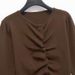 Fashion Versatile Crew Neck Pleated Knitted Sweater_ecoleips.com