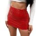 Aria Basics Aria Basics Spring/Summer European And American Season New Sexy Shiny Leather Bodycon Mini Skirt In Stock_ecoleips.com