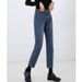 Women's Clothing Super League Classic Bi Entry Stretch Daddy Pants Cotton Retro Slim Trousers High Waist Loose Straight Jeans_ecoleips.com