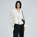 25 Autumn New Style Solid Color Suit Jacket, Elegant Commuting Slim-Fit Fashionable Versatile Long-Sleeve Blazer, Light_ecoleips.com