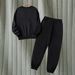 Women’s Clothing Sweater autumn and winter plus velvet thick round neck suit women's clothing fashion letter printing 0019 printing_ecoleips.com