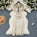 Women's Clothing Sexy dress for women new design color matching short sleeves Polo collar slim fit knitted hip skirt_ecoleips.com