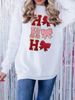 Christmas Letter & Bow Sweatshirt – Embroidered Sequin Top (XS/S/M/L, Beige)_ecoleips.com