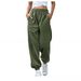 High Waisted Sweatshirt Women's Harem Sports Pants With Pockets 5 Sizes Available Casual Loose Fit Polyester_ecoleips.com