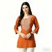 Women's Print Tops Loose Fit Three Quarter Sleeve T-Shirts New Southeast Asian Market Style Regular Size_ecoleips.com